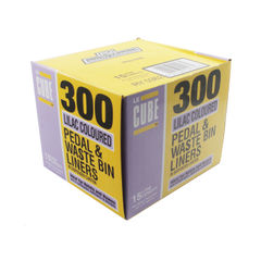 View more details about Le Cube Lilac Pedal Bin Liners (Pack of 300)