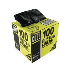 View more details about Le Cube Black Dustbin Liner (Pack of 100)