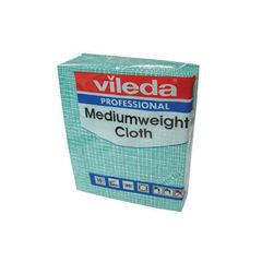 View more details about Vileda Green Medium Weight Cloth (Pack of 10)