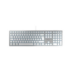 View more details about Cherry KC 6000C Slim Wired Keyboard for MAC USB QWERTY UK Silver/White