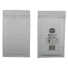 View more details about Jiffy Airkraft White Size 00 Mailers (Pack of 100)