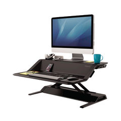 View more details about Fellowes Lotus Black Sit Stand Workstation