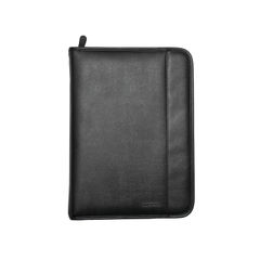 View more details about Monolith Leather Look Zipped Ring Binder A4 Black