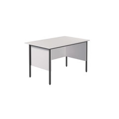 View more details about Serrion 1200x750mm White 4 Leg Rectangular Desk