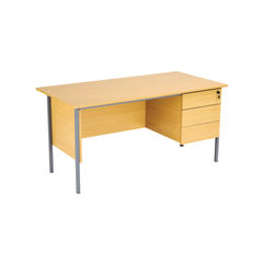 View more details about Serrion 1500x750mm Ferrera Oak 3-Drawer Desk