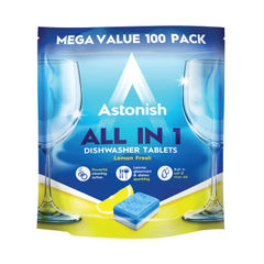 View more details about Astonish Lemon Fresh All in 1 Dishwasher Tablets (Pack of 100)