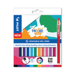 View more details about Pilot FriXion Assorted Erasable Gel Pens (Pack of 12)