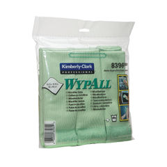 View more details about Wypall Green Microfibre Cloth (Pack of 6)