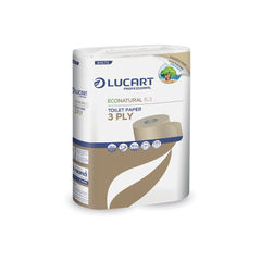 View more details about Lucart EcoNatural 6.3 Toilet Rolls Carbon Neutral (Pack of 72)