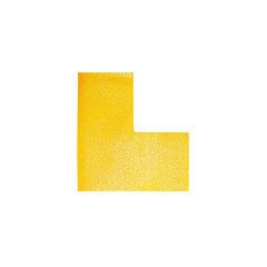 View more details about Durable Yellow L Floor Marking Shape, Pack of 10 - 170204