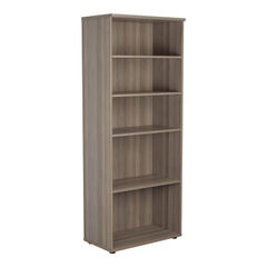 View more details about Jemini Wooden Bookcase 800x450x2000mm Grey Oak