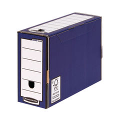 View more details about Bankers Box Blue Premium 127mm Transfer File (Pack of 10)