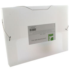 View more details about Q-Connect Elasticated Folder 25mm A4 Clear