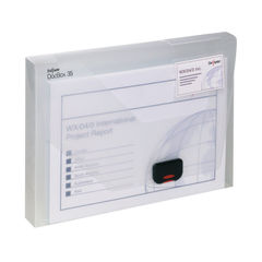 View more details about Snopake A4 35mm Clear Polypropylene Document Box