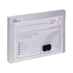 View more details about Snopake A4 25 mm Clear Polypropylene Document Box