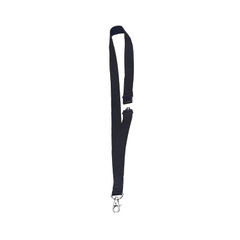 View more details about Announce Black Textile Lanyard Necklaces (Pack of 10)