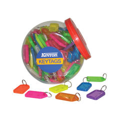 View more details about Kevron Clicktag Assorted Large Key Tag Tub (Pack of 70)