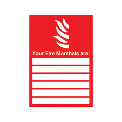 View more details about Your Fire Marshalls Are A4 PVC Safety Sign