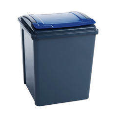 View more details about VFM 50L Blue Recycling Bin with Lid