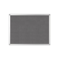 View more details about Q-Connect Aluminium Frame Felt Noticeboard with Fixing Kit 1200x900mm Grey