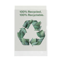 View more details about Rexel 100% Recycled A4 Plastic Folder (Pack of 100)