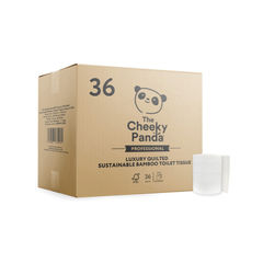 View more details about Cheeky Panda Professional 3-Ply Bamboo Toilet Tissue Quilted (Pack of 36)