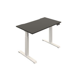 View more details about Okoform Dual Motor Sit/Stand Heated Desk 1600x800x645-1305mm Black/White
