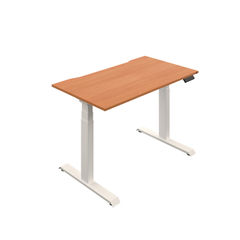 View more details about Okoform Dual Motor Sit/Stand Heated Desk 1800x800x645-1305mm Beech/White