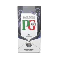 View more details about PG Tips Earl Grey Envelope Tea Bags (Pack of 25)