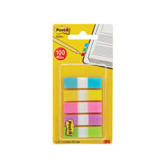 View more details about Post-it 12mm Assorted Index Flags, Pack of 100