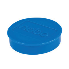 View more details about Nobo A4 Blue Whiteboard Magnets 38mm (Pack of 10)