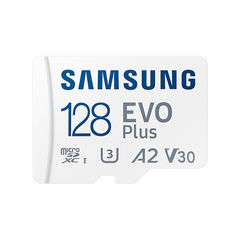 View more details about Samsung EVO Plus Memory Card MicroSDXC UHS-I Class 10 128GB White