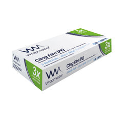 View more details about Wrapmaster Cling Film Roll Refill PE 450mmx300m (Pack of 3)