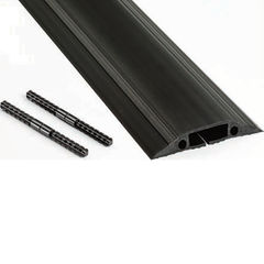 View more details about D-Line floor Cable Cover Black 80mm Wide 1.8m length c/w connectors