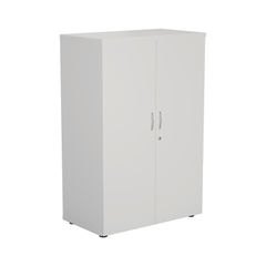 View more details about First H1200mm White Wooden Storage Cupboard