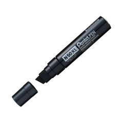 View more details about Pentel N50XL Black Permanent Chisel Markers (Pack of 6)