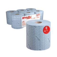 View more details about Wypall Blue L20 Essential Centrefeed Rolls (Pack of 6)