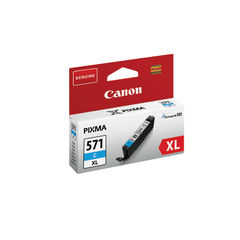 View more details about Canon CLI-571XL Cyan High Capacity Ink Cartridge - 0332C001