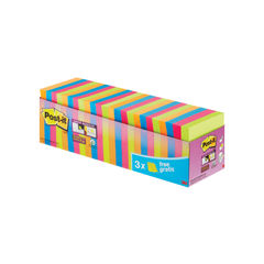 View more details about Post-it Super Sticky 76x76mm Assorted (Pack of 24)