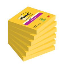 View more details about Super Sticky Ultra Yellow 76 x 76mm Post-it Notes (Pack of 6)