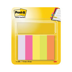 View more details about Post-it Assorted 15 x 50mm Page Markers (Pack of 500)