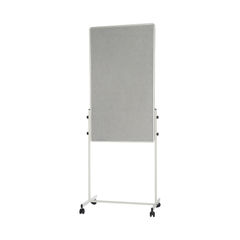 View more details about Bi-Office White Portable Duo Board and Flipchart Easel