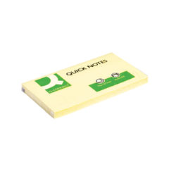 View more details about Q-Connect Quick Notes 76x127mm Yellow (Pack of 12)