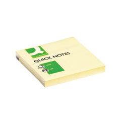 View more details about Q-Connect Quick Notes 76x76mm Yellow (Pack of 12)