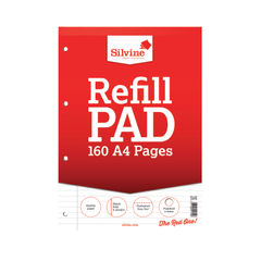 View more details about Silvine Ruled Headbound Refill Pad A4 160 Pages (Pack of 6)