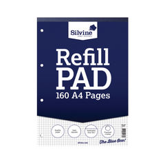 View more details about Silvine A4 5mm Square Refill Pad (Pack of 6)