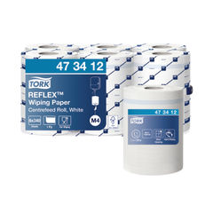 View more details about Tork Reflex M4 Centrefeed Wiping Paper 1-Ply 114m (Pack of 6)