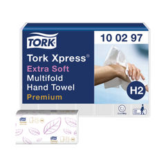 View more details about Tork Xpress H2 White 2-Ply Hand Towels (Pack of 21)