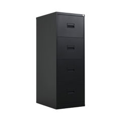 View more details about Talos H1300mm Black 4 Drawer Filing Cabinet