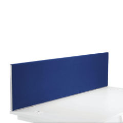 View more details about First W1600 x H400mm Royal Blue Desk Mounted Screen